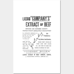 Liebig's Extract of Meat Company - 1891 Vintage Advert Posters and Art